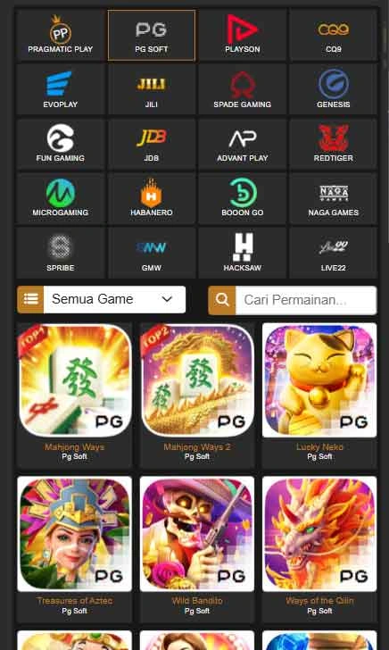 Nabob77 Slot Up Pack pilih game