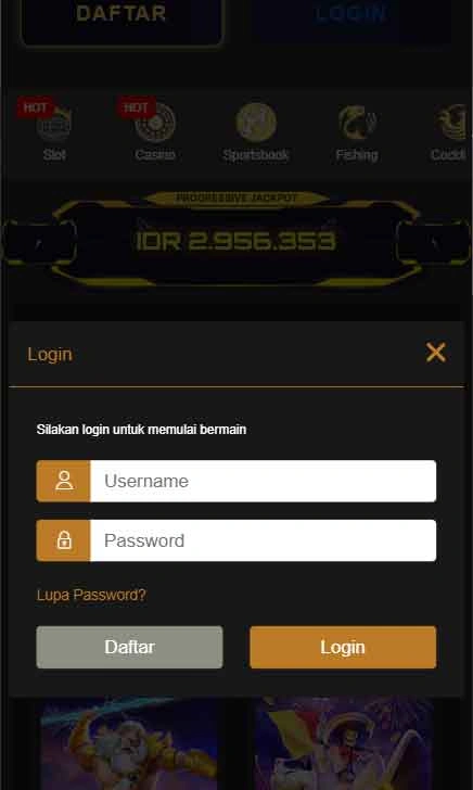 cara login Nabob77 Slot Up Pack